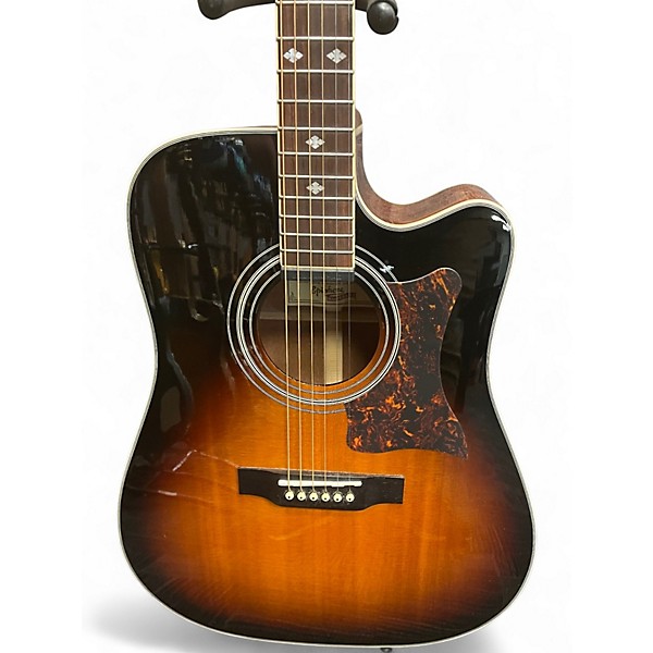 Used Epiphone DR500MCE Masterbuilt Sunburst Acoustic Electric Guitar