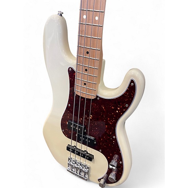 Used Squier Affinity Precision Bass PJ Olympic White Electric Bass Guitar