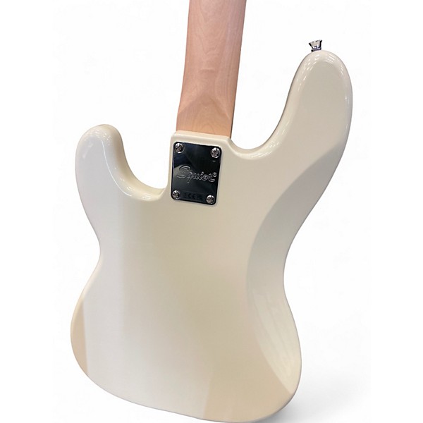 Used Squier Affinity Precision Bass PJ Olympic White Electric Bass Guitar