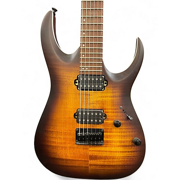 Used Ibanez RGA42FM Dragon Eye Flat Solid Body Electric Guitar