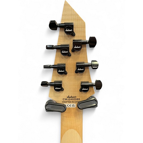 Used Jackson JS22-7 Dinky 7 String Black Solid Body Electric Guitar