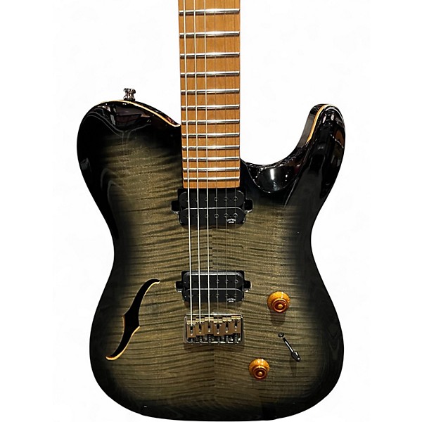 Used Chapman ML3 Pro MODERN Semi Hollowbody Trans Charcoal Hollow Body Electric Guitar