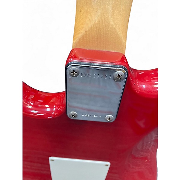 Used 2000s Fender MUSTANG SUNN Candy Apple Red Solid Body Electric Guitar