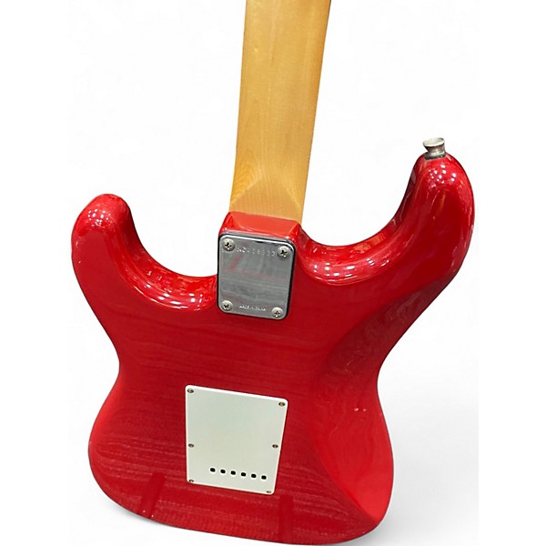 Used 2000s Fender MUSTANG SUNN Candy Apple Red Solid Body Electric Guitar