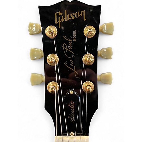 Used Gibson Les Paul Studio Black Solid Body Electric Guitar