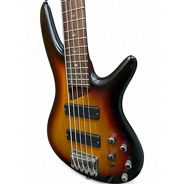 Used Ibanez SR505 5 String Dark Cherry Burst Electric Bass Guitar