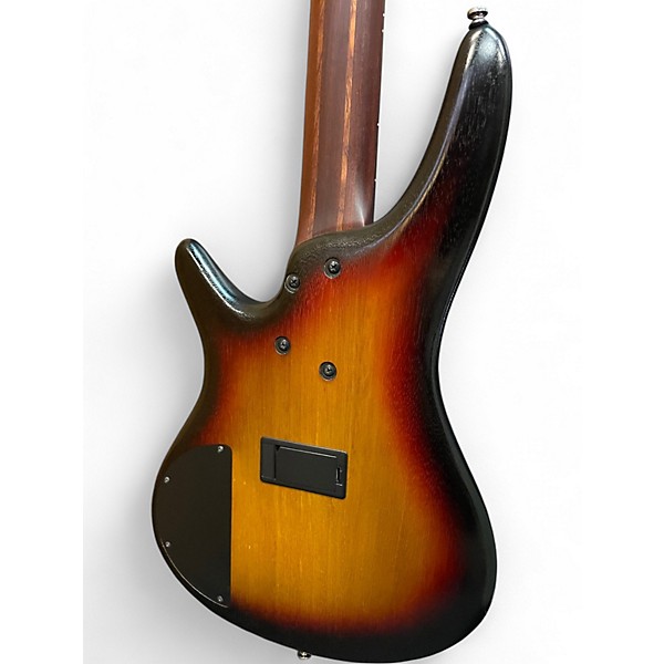 Used Ibanez SR505 5 String Dark Cherry Burst Electric Bass Guitar