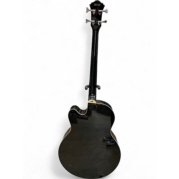 Used Ibanez AEB5E Black Acoustic Bass Guitar
