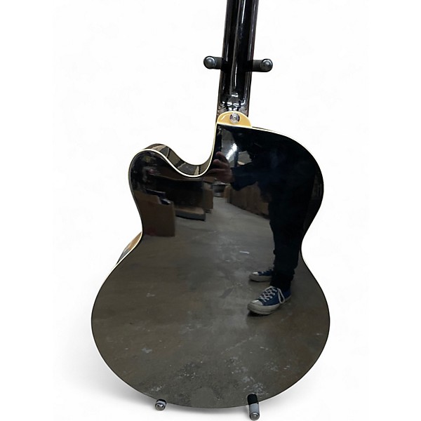 Used Ibanez AEB5E Black Acoustic Bass Guitar