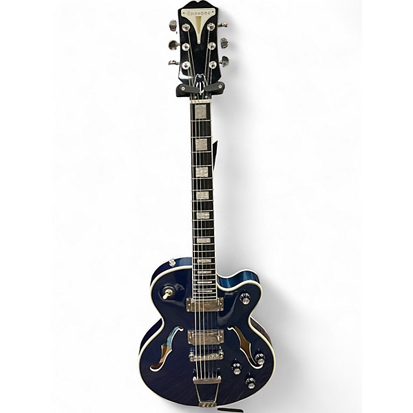 Used 2022 Epiphone Uptown Kat ES sapphire blue metallic Hollow Body Electric Guitar