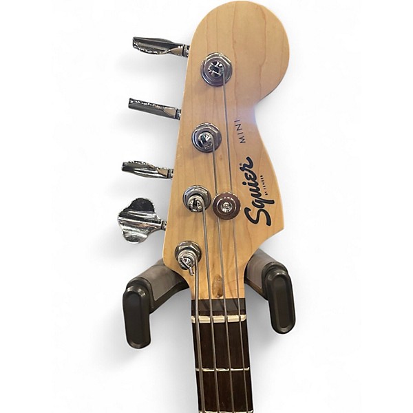 Used Squier BASS MINI Candy Apple Red Electric Bass Guitar