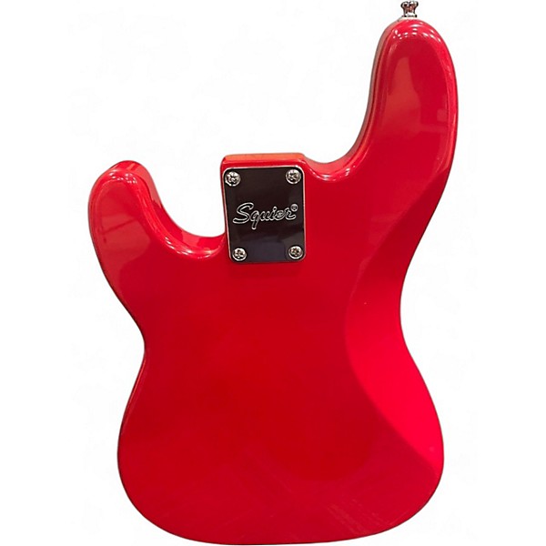 Used Squier BASS MINI Candy Apple Red Electric Bass Guitar