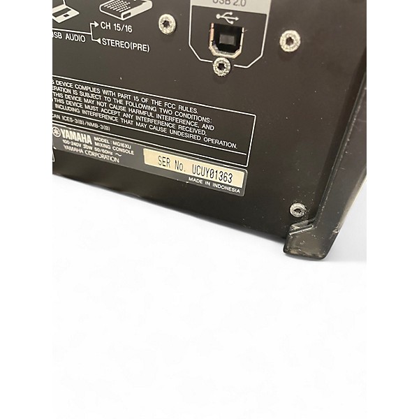 Used Yamaha MG16XU Unpowered Mixer