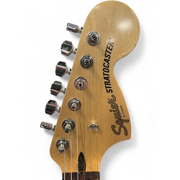 Used Squier Affinity Stratocaster BLACK Solid Body Electric Guitar