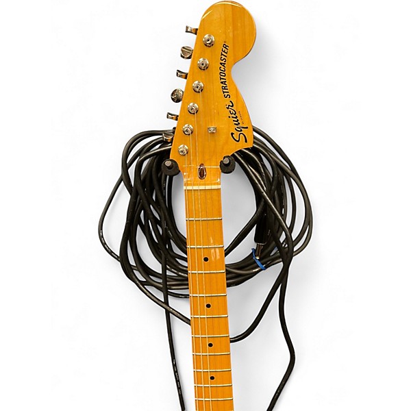 Used Squier CLASSIC VIBE 70S STRATOCASTER Black Solid Body Electric Guitar