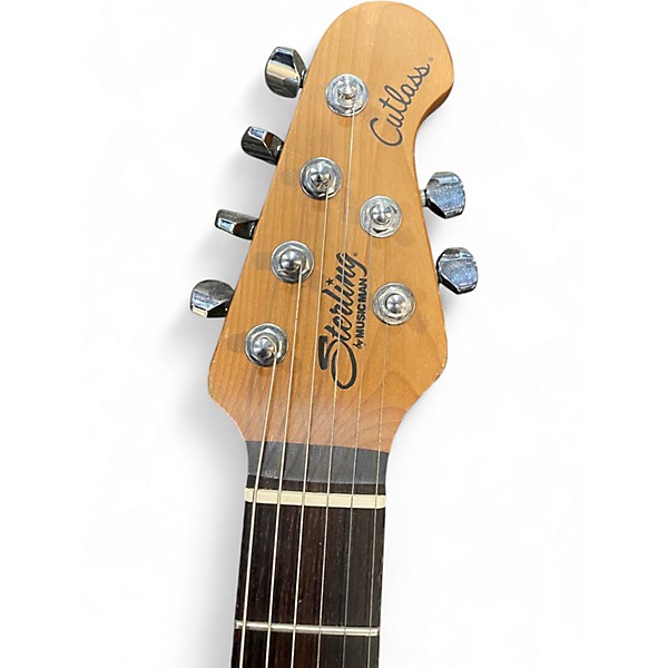 Used Sterling by Music Man Cutlass Blue Solid Body Electric Guitar