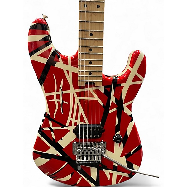 Used EVH Striped Series Striped Striped Solid Body Electric Guitar