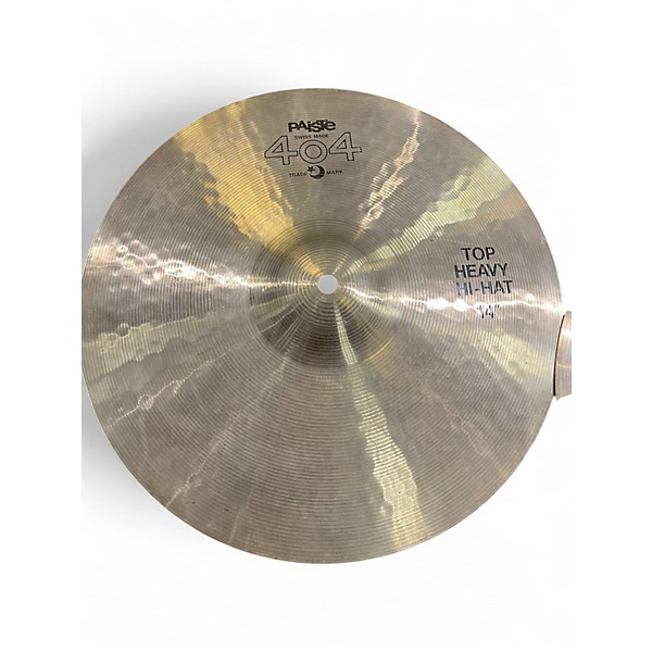 Used Paiste 14in 404 HI HAT PAIR Cymbal