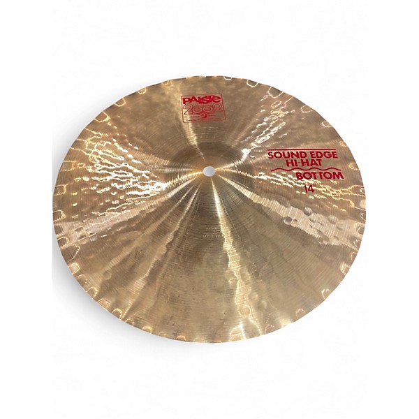 Used Paiste 14in Alpha Sound Edge Hi Hat Pair Cymbal