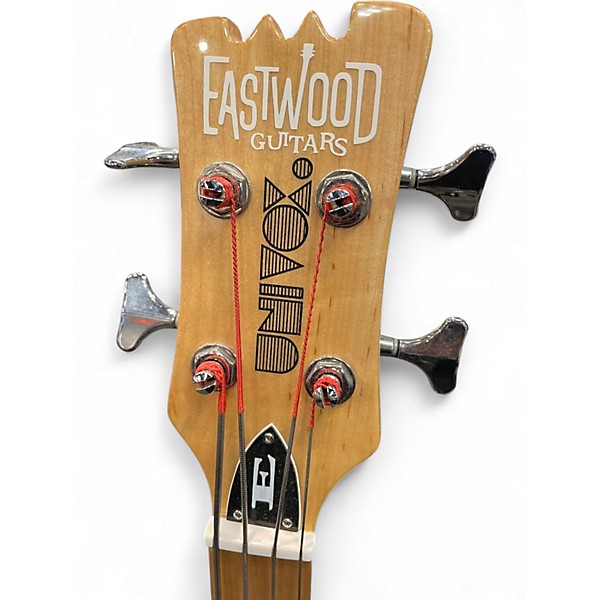 Used Eastwood Univox Black Electric Bass Guitar