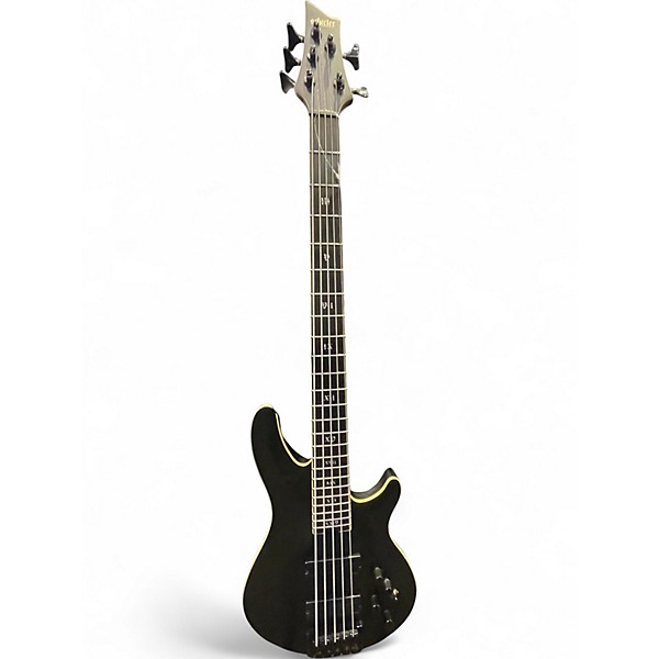 Used Schecter Guitar Research ELITE 5 EVIL TWIN Satin Black Electric Bass Guitar