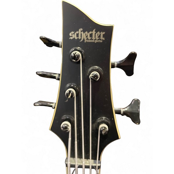 Used Schecter Guitar Research ELITE 5 EVIL TWIN Satin Black Electric Bass Guitar