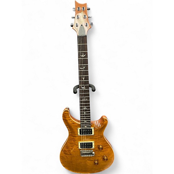 Used PRS Custom 24 10 Top Amber Solid Body Electric Guitar