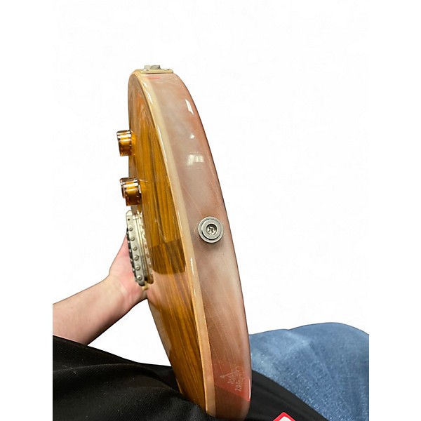 Used PRS Custom 24 10 Top Amber Solid Body Electric Guitar