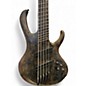 Used Ibanez BTB805MS TRANSPARENT GRAY FLAT Electric Bass Guitar