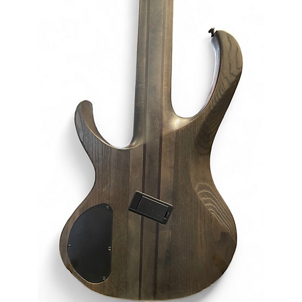 Used Ibanez BTB805MS TRANSPARENT GRAY FLAT Electric Bass Guitar