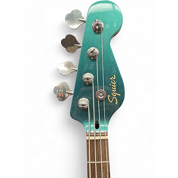 Used Squier PARANORMAL RASCAL BASS HH Sherwood Green Metallic Electric Bass Guitar