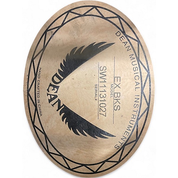 Used Dean EXBKS Exhibition Black Acoustic Electric Guitar