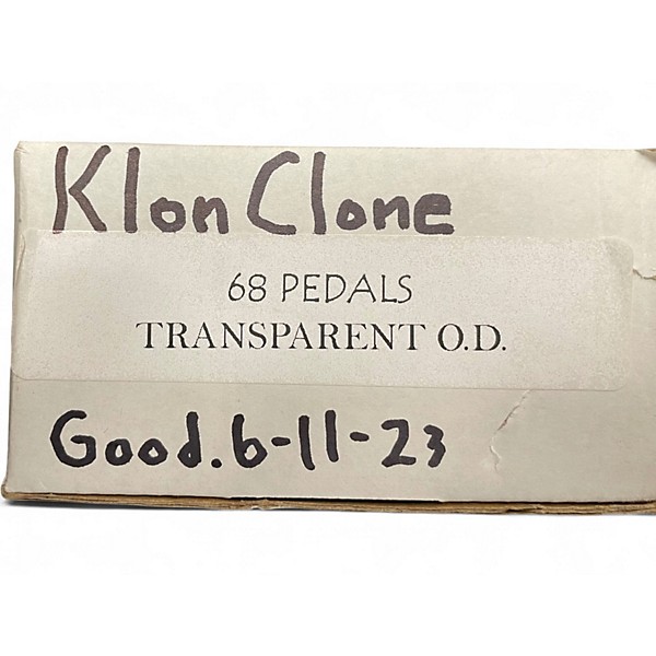Used 68 Pedals Transparent OD Effect Pedal