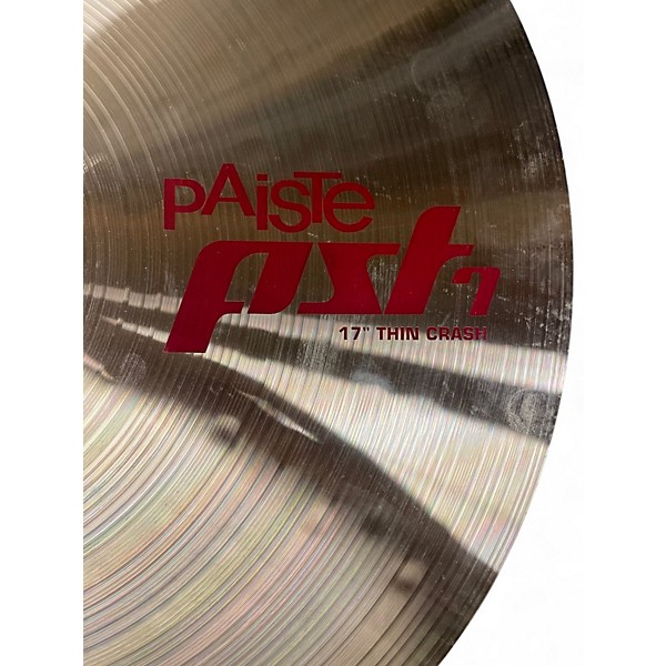 Used Paiste 17in PST7 Thin Crash Cymbal