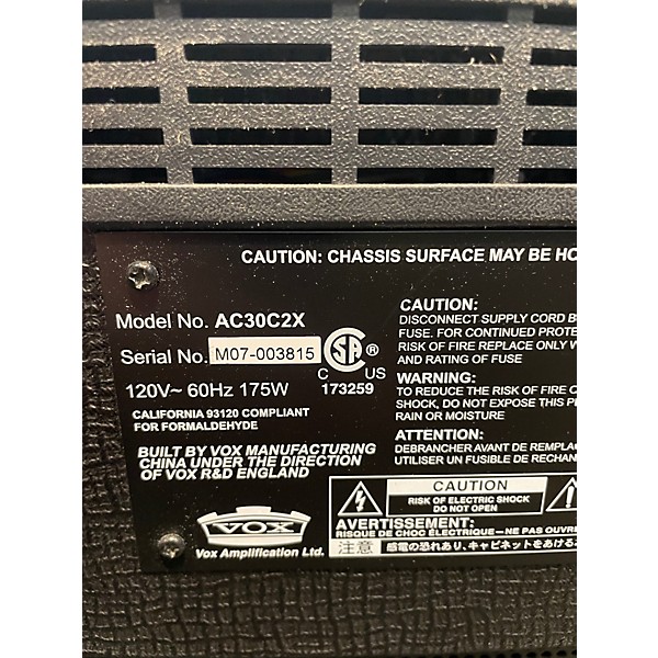 Used VOX AC30C2X 2x12 30W Tube Guitar Combo Amp