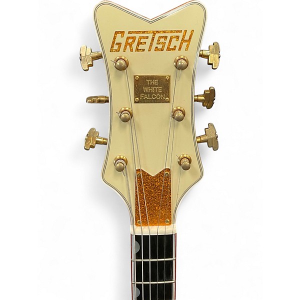 Used Gretsch Guitars G6136TLTV BIGSBY Antique White Hollow Body Electric Guitar