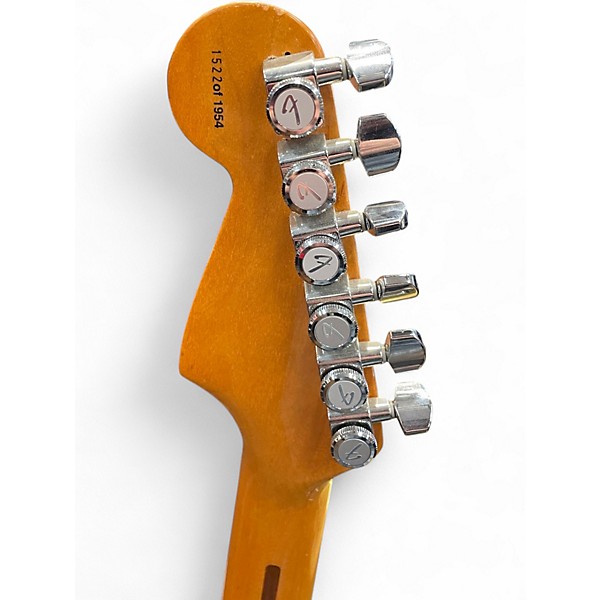 Used Fender 40th Limited Edition 1954 Stratocaster 2 Tone Sunburst Solid Body Electric Guitar