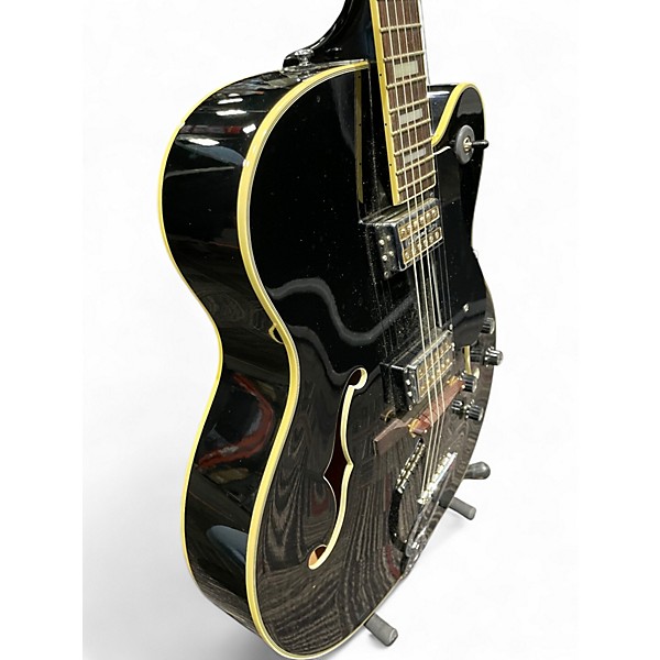 Used DeArmond X155 Black Hollow Body Electric Guitar