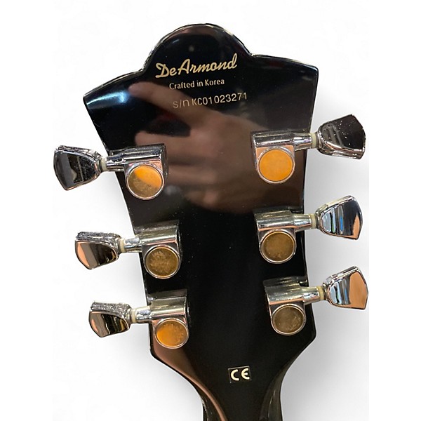 Used DeArmond X155 Black Hollow Body Electric Guitar