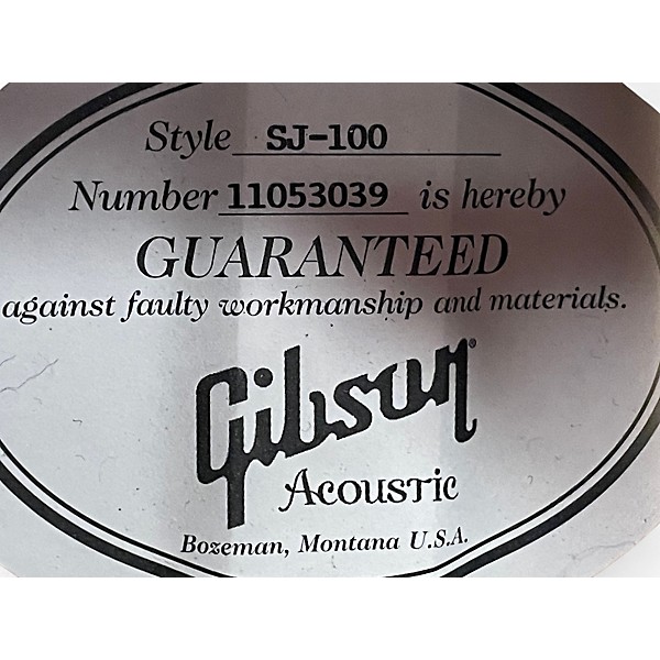 Used 2013 Gibson 1941 Reissue SJ100 Natural Acoustic Guitar