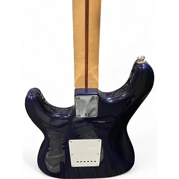 Used 2008 Squier Affinity Stratocaster Metallic Blue Solid Body Electric Guitar