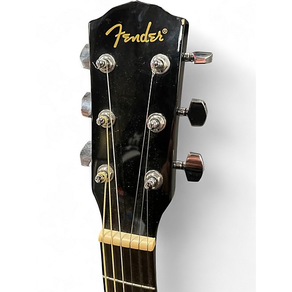 Used Fender CD60 Dreadnought BLACK Acoustic Guitar