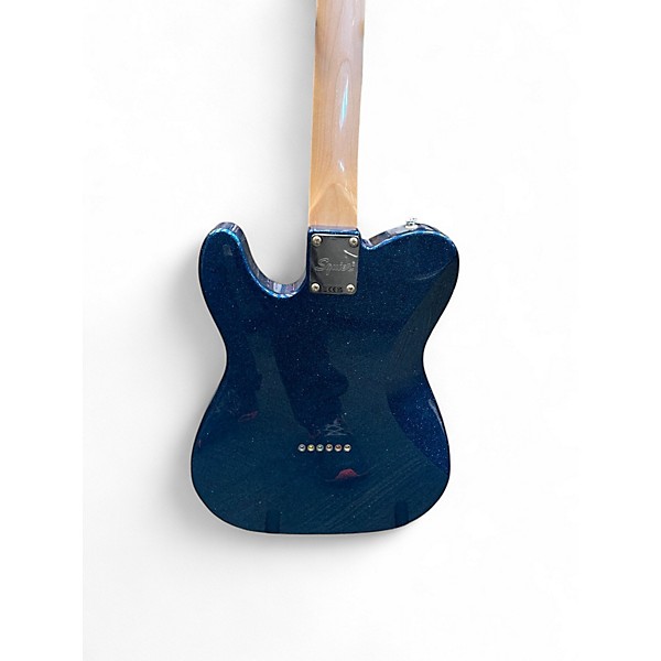 Used Squier ESQUIRE DELUXE BLUE SPARKLE Solid Body Electric Guitar