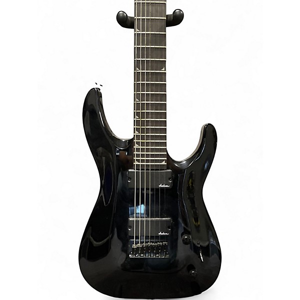 Used Jackson JS22-7 Dinky 7 String Black Solid Body Electric Guitar
