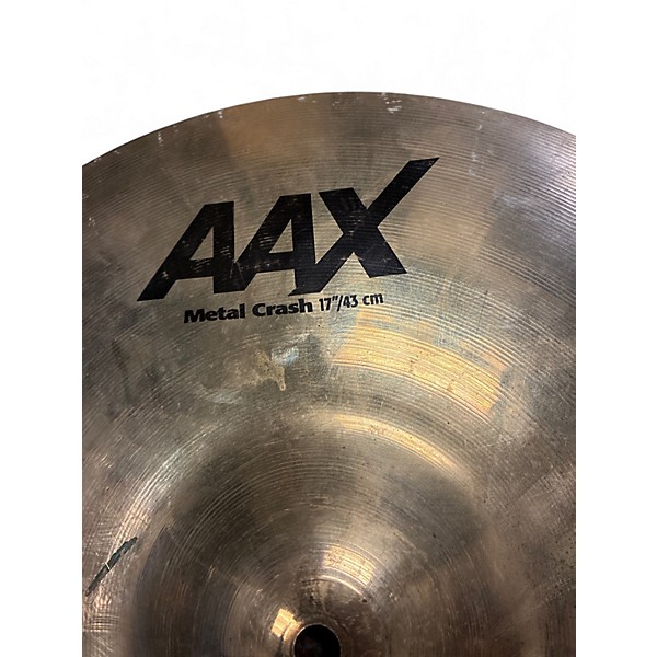 Used SABIAN 17in AAX Metal Crash Brilliant Cymbal