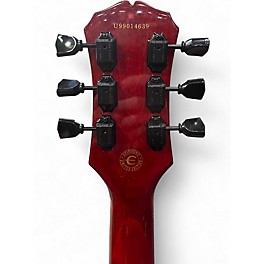 Used 1999 Epiphone Les Paul Classic Trans Red Solid Body Electric Guitar
