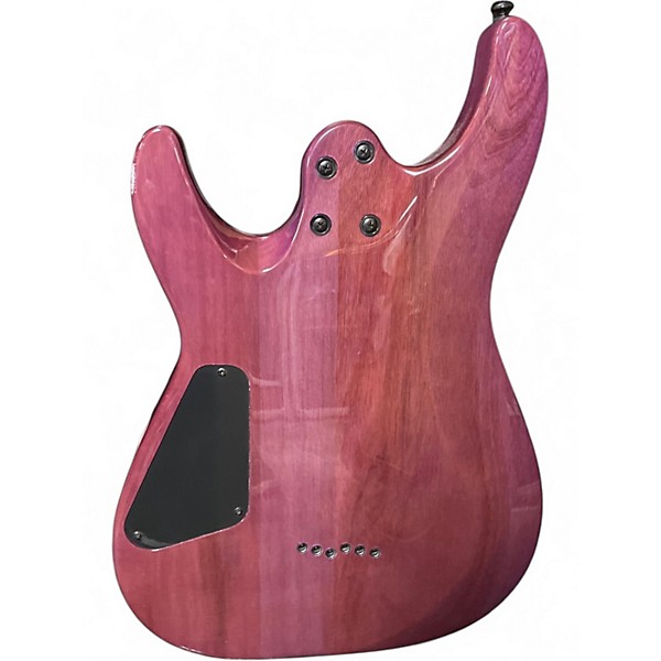 Used Schecter Guitar Research C-6 ELITE MAGENTA Solid Body Electric Guitar