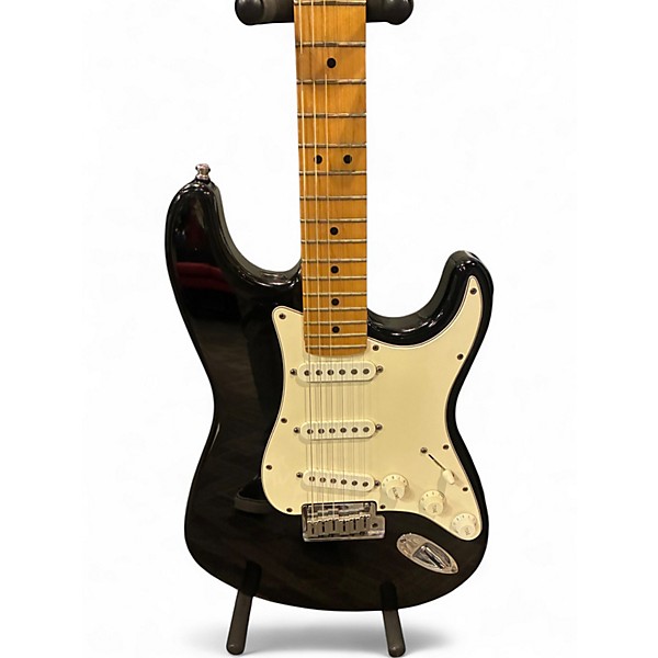 Used Fender American Standard Stratocaster Black Solid Body Electric Guitar