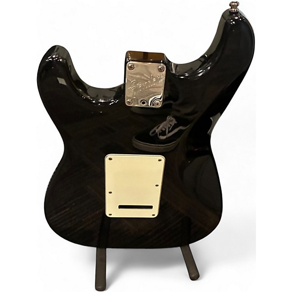 Used Fender American Standard Stratocaster Black Solid Body Electric Guitar