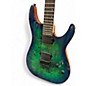 Used Schecter Guitar Research CR6 AQUA Solid Body Electric Guitar